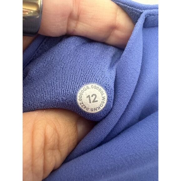 Lululemon Groove Super-High Rise Flared Pant Nulu Wild Indigo Size 12 - Picture 8 of 9